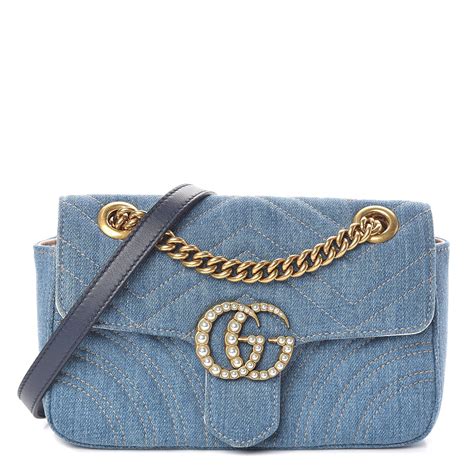 gucci marmont mini as belt bag|gucci denim marmont bag.